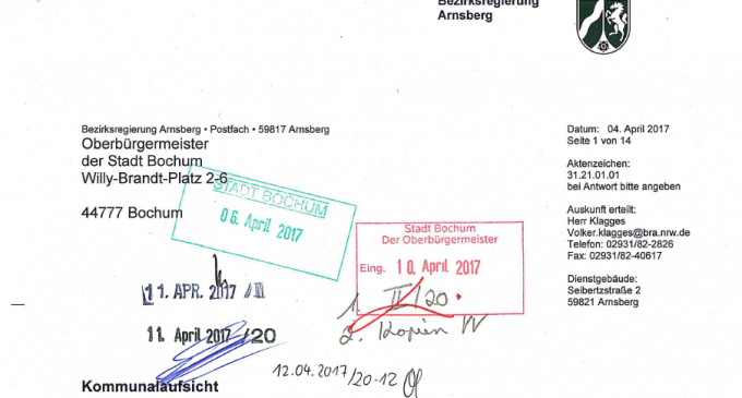 Blauer Brief verdonnert OB Eiskirch zum Nachsitzen – Werden die Bürger zur Kasse gebeten?